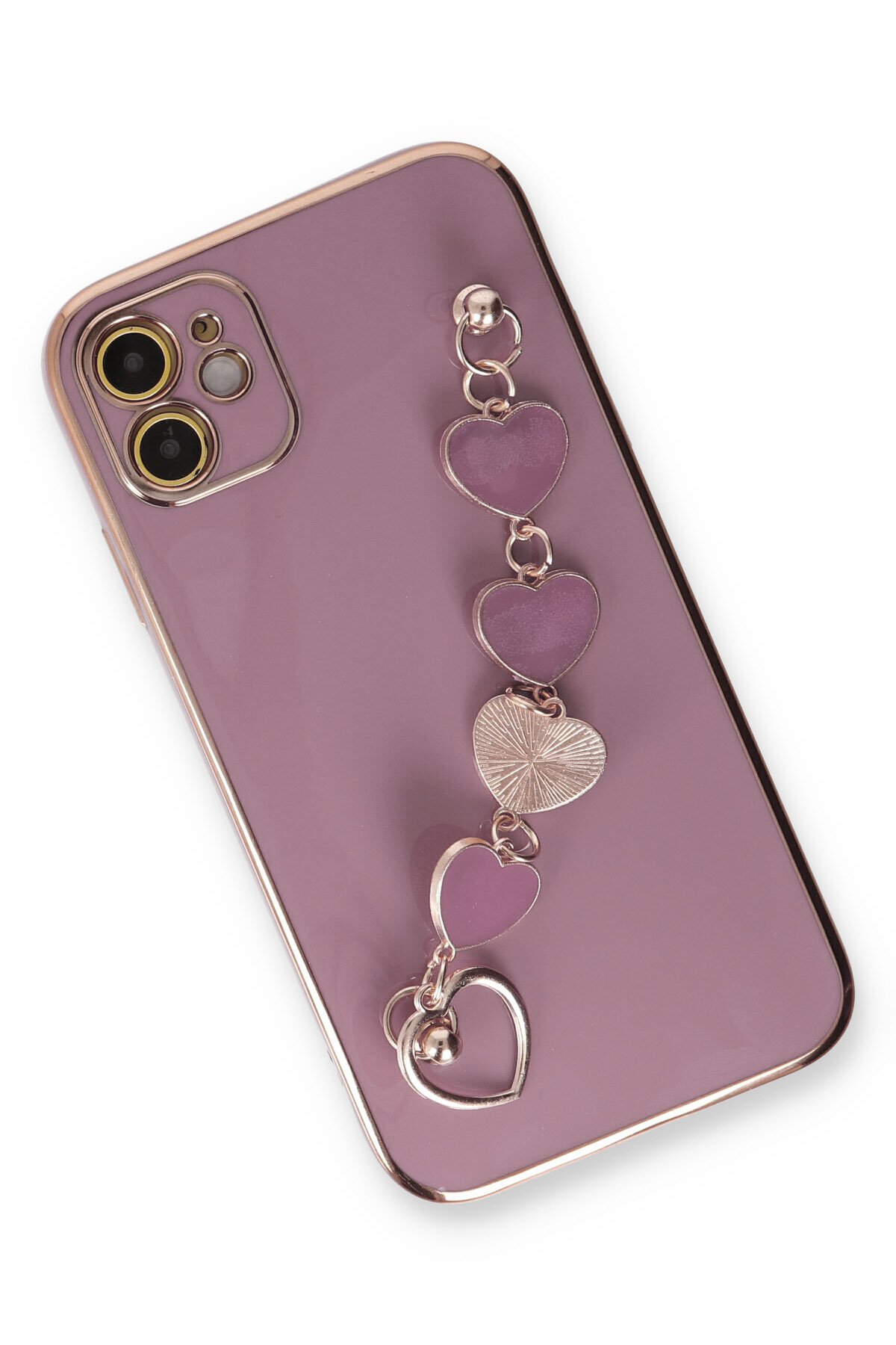 Newface iPhone 11 Kılıf Joy Lens Standlı Kapak - Mor