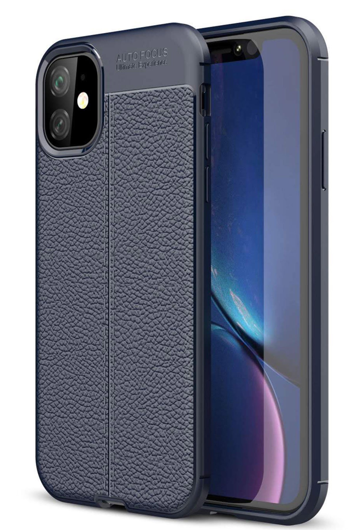 Newface iPhone 11 Kılıf Volet Silikon - Mor