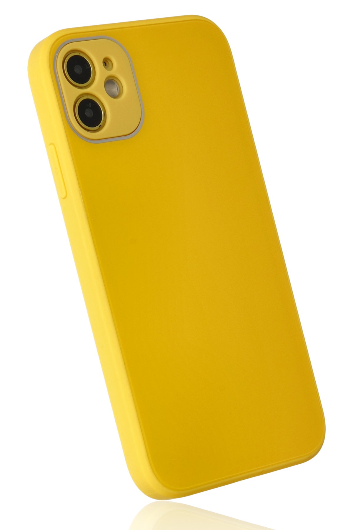 Newface iPhone 12 Kılıf Nano içi Kadife Silikon - Bej