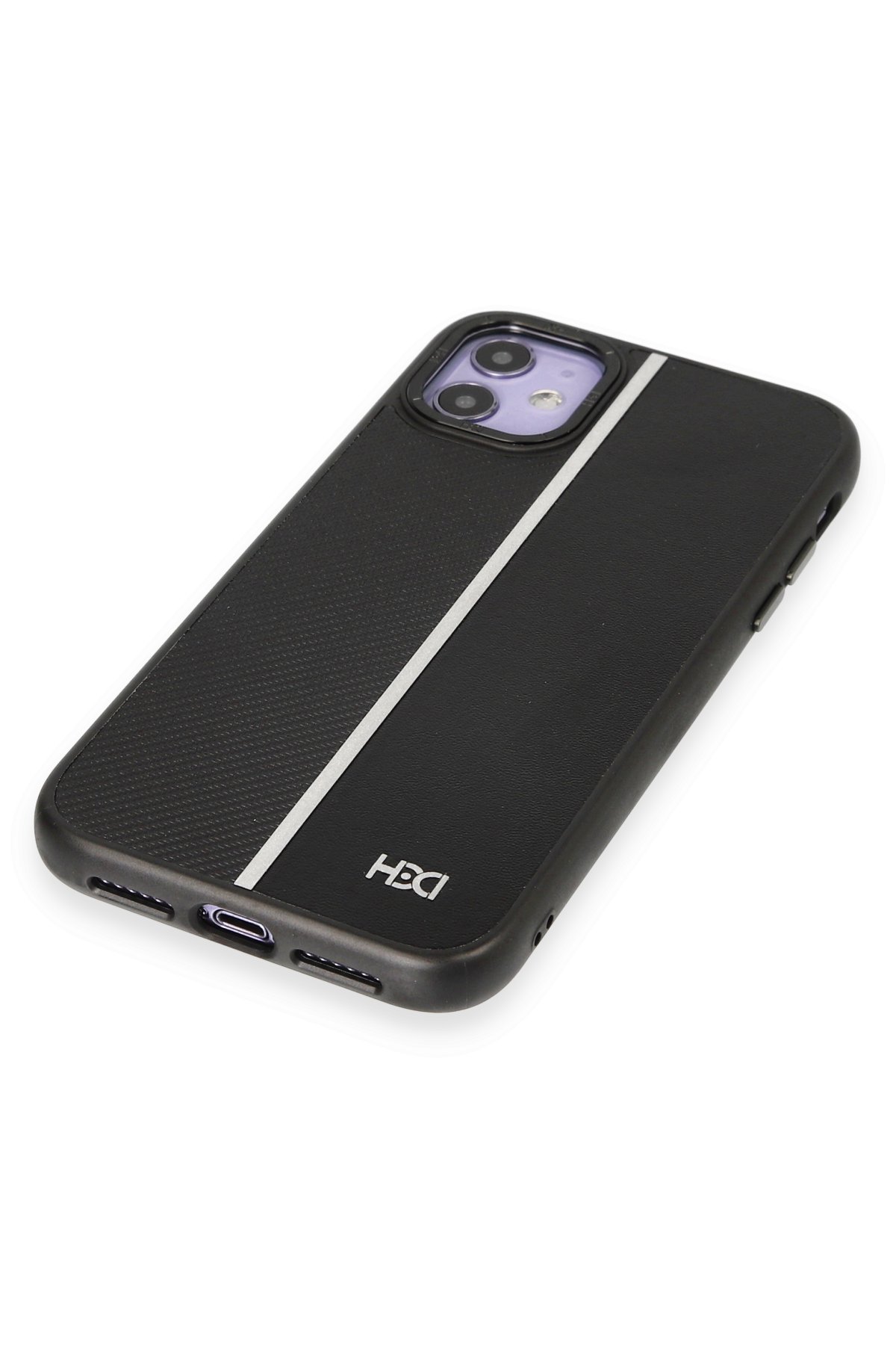 HDD iPhone 11 Kılıf HD Deri Luxury Magnet Kartvizitli Kapak - Siyah