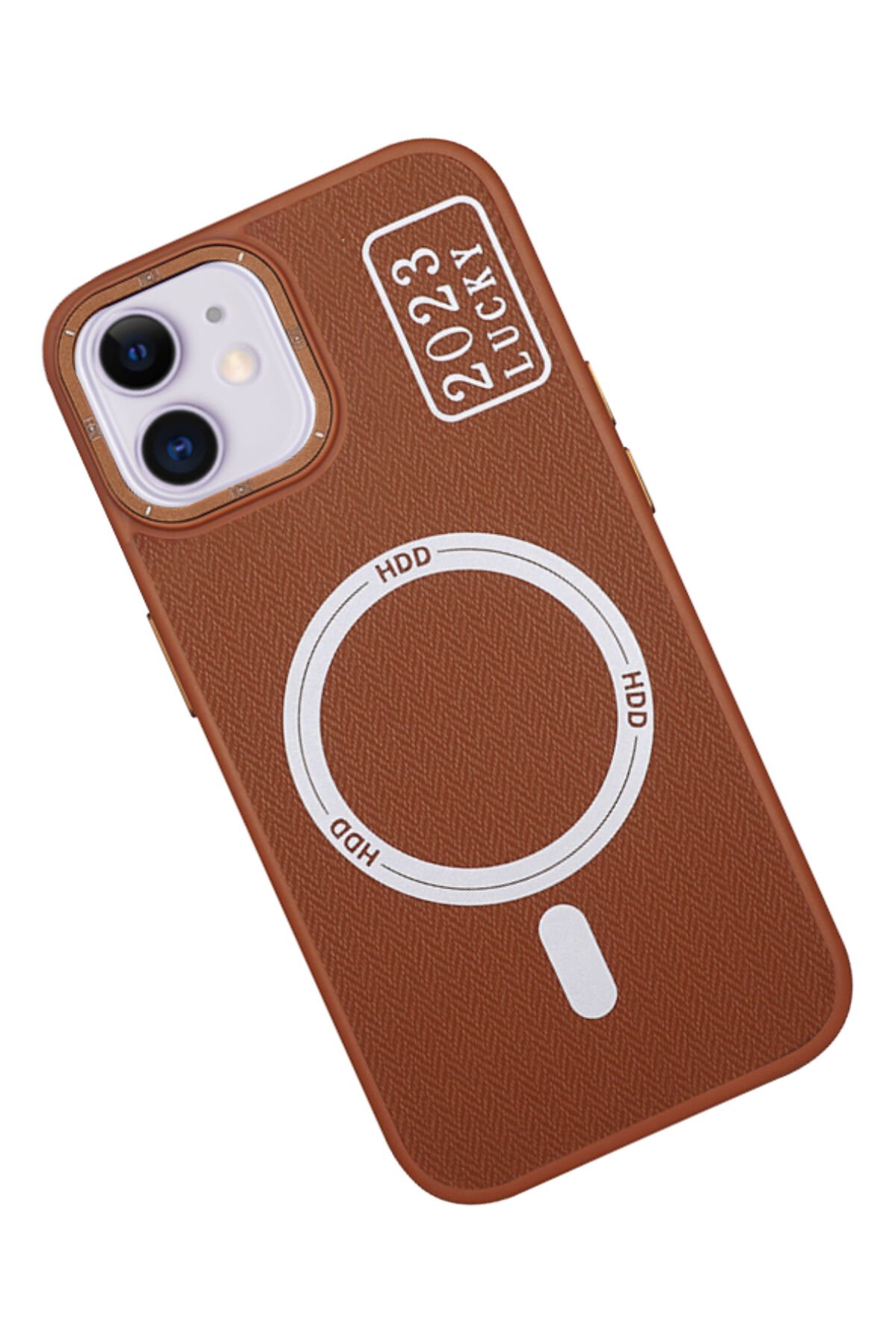 HDD iPhone 11 Kılıf HD Deri Luxury Magnet Kartvizitli Kapak - Lacivert