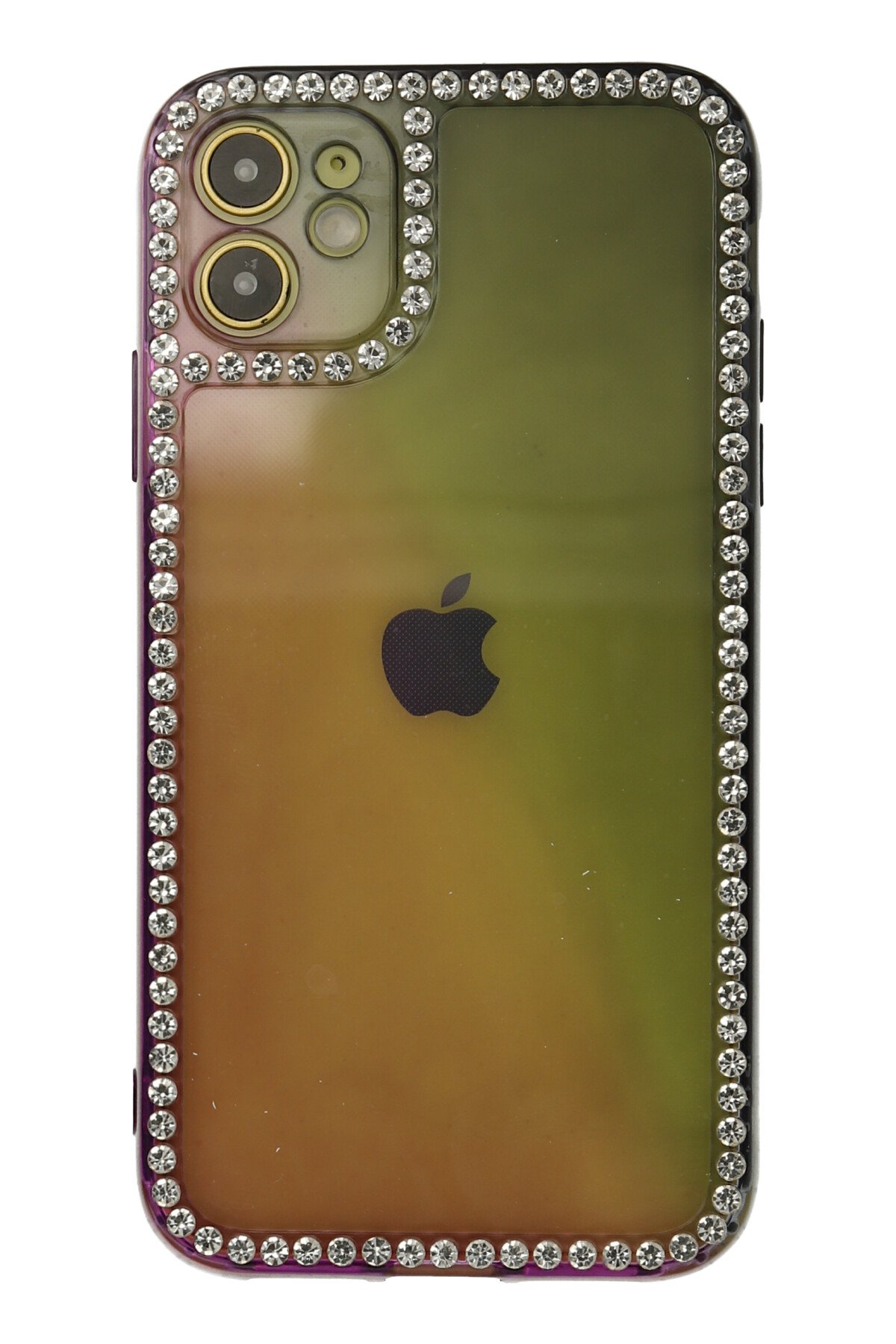 Newface iPhone 11 Kılıf Razer Lensli Silikon - Mor