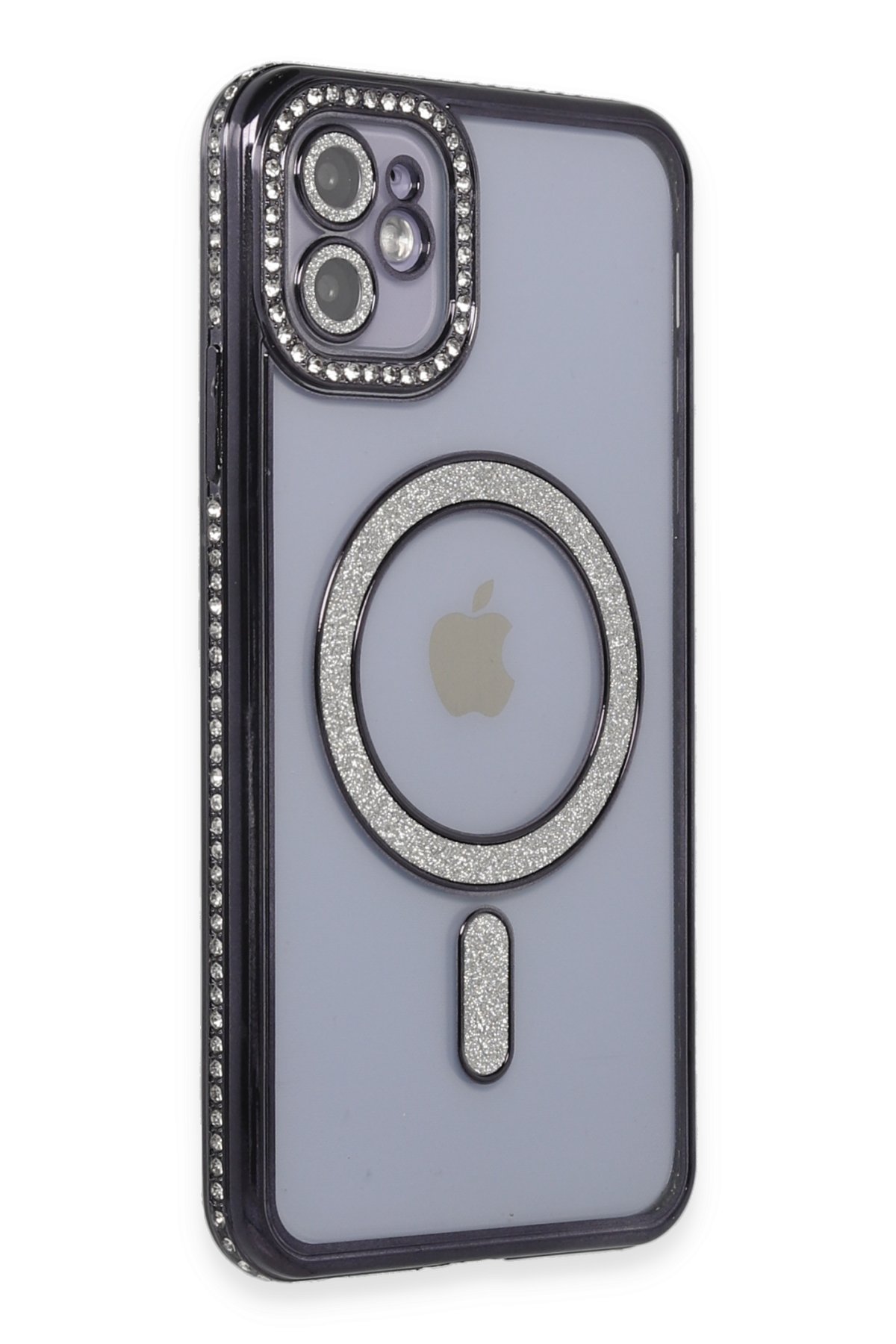 Newface iPhone 11 Kılıf Daisy Simli Magsafe Kapak - Gold