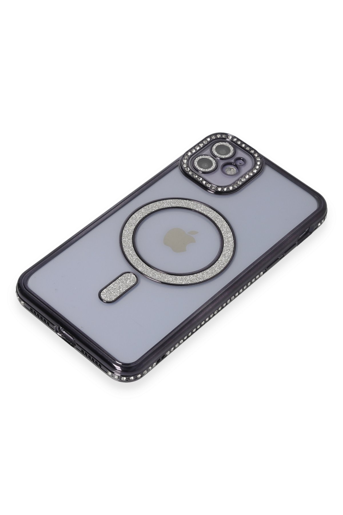 Newface iPhone 11 Kılıf Daisy Simli Magsafe Kapak - Gold