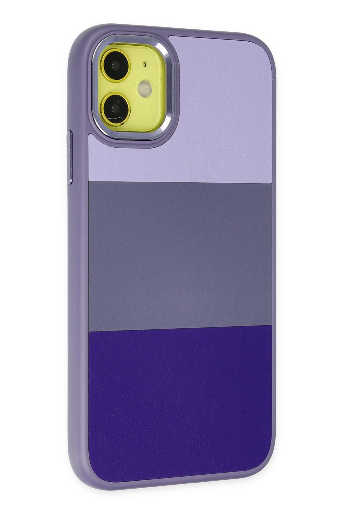 Newface iPhone 11 Kılıf Volet Silikon - Mor