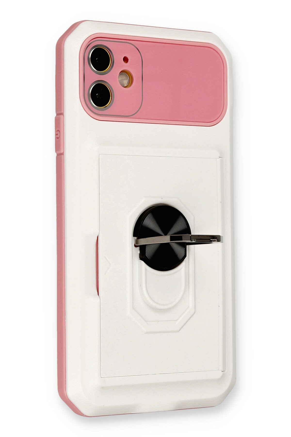 Newface iPhone 11 Renkli Kamera Lens Koruma Cam - Sarı-Mavi