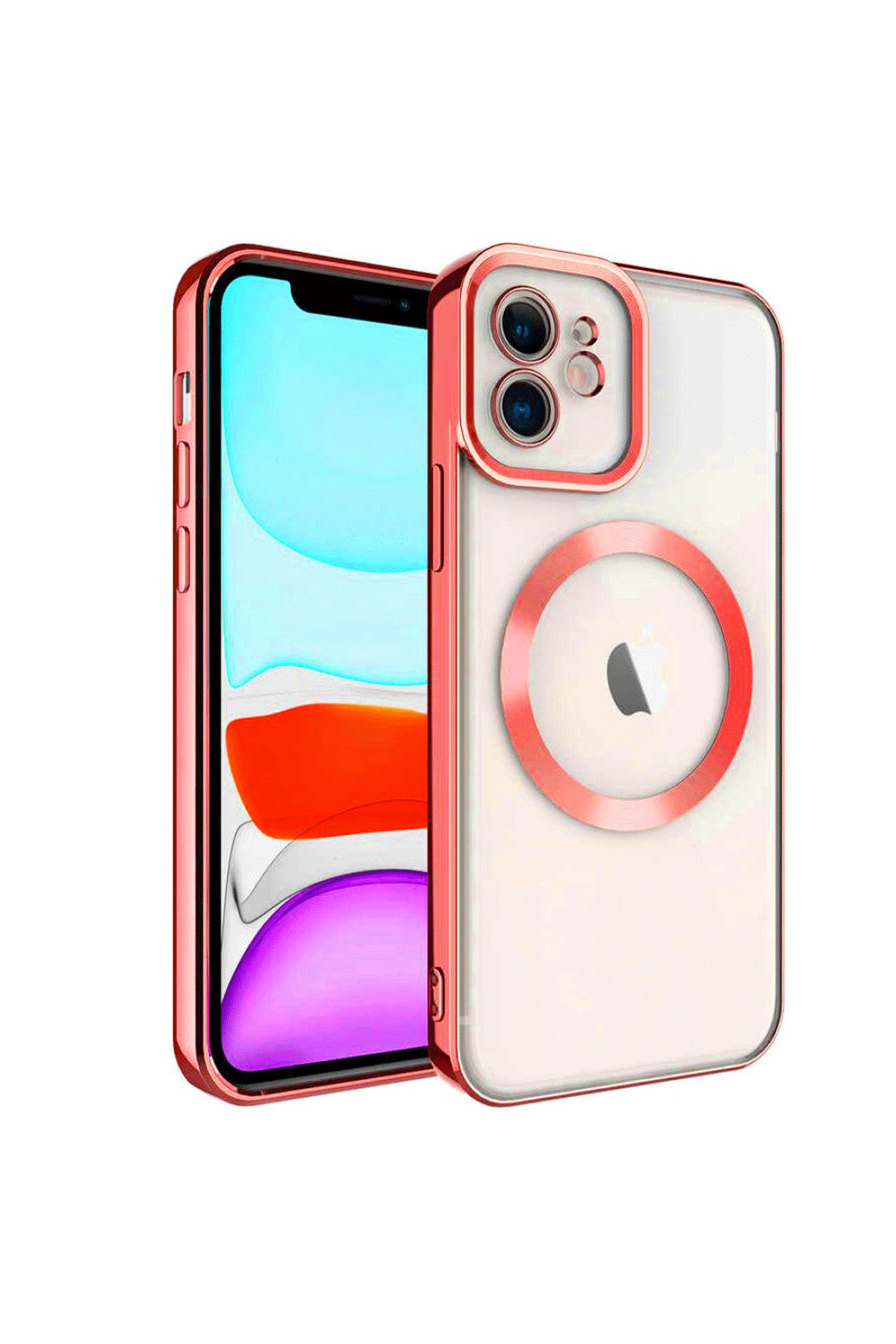 Newface iPhone 11 Kılıf Pars Lens Yüzüklü Silikon - Yeşil