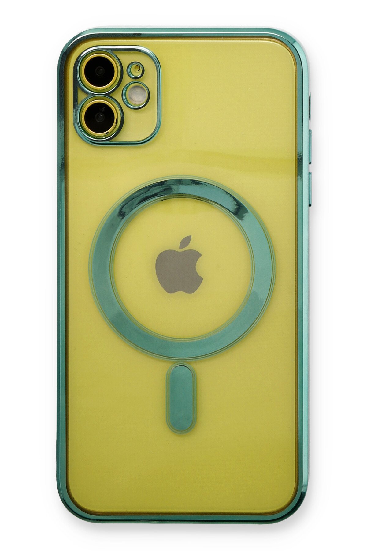 Newface iPhone 11 Kılıf Pars Lens Yüzüklü Silikon - Gümüş