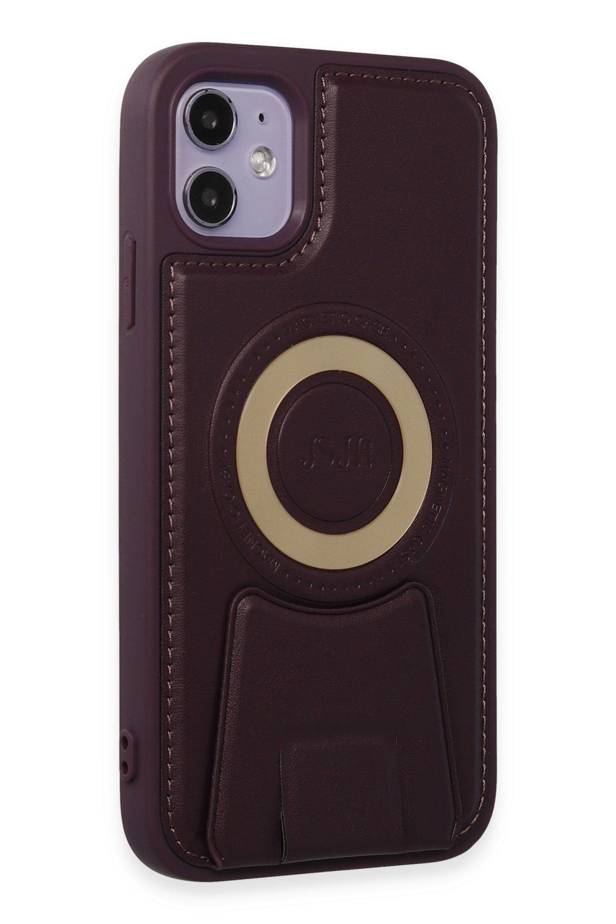 Newface iPhone 11 Kılıf Dolpin Kapaklı - Derin Mor
