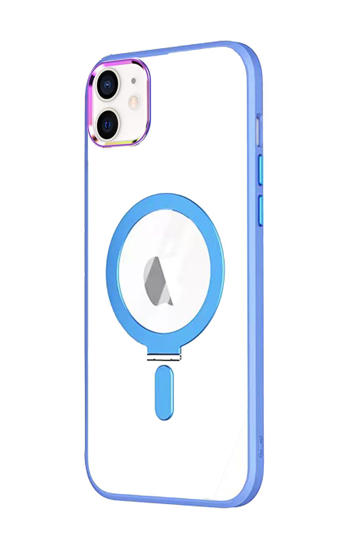 Newface iPhone 11 Renkli Kamera Lens Koruma Cam - Sarı-Turuncu