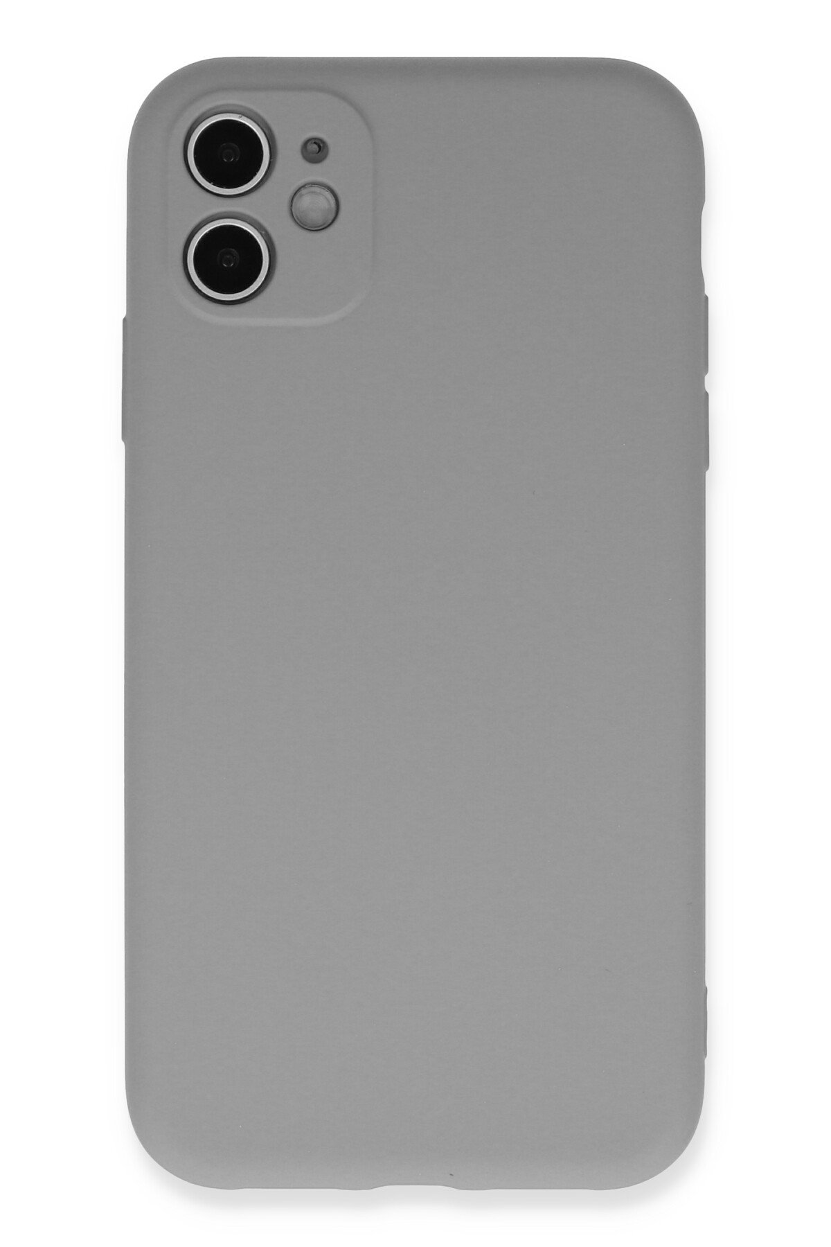 Newface iPhone 11 Kılıf Sofya Yüzüklü Silikon Kapak - Siyah