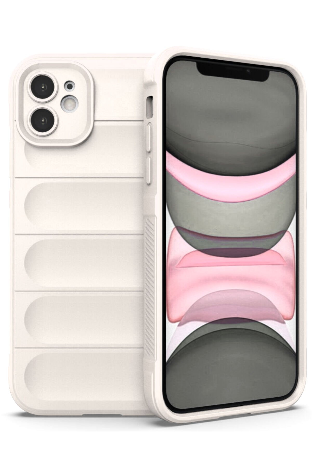 Newface iPhone 11 Kılıf Apollo Magneticsafe Desenli Kapak - Apollo Şeffaf - 5