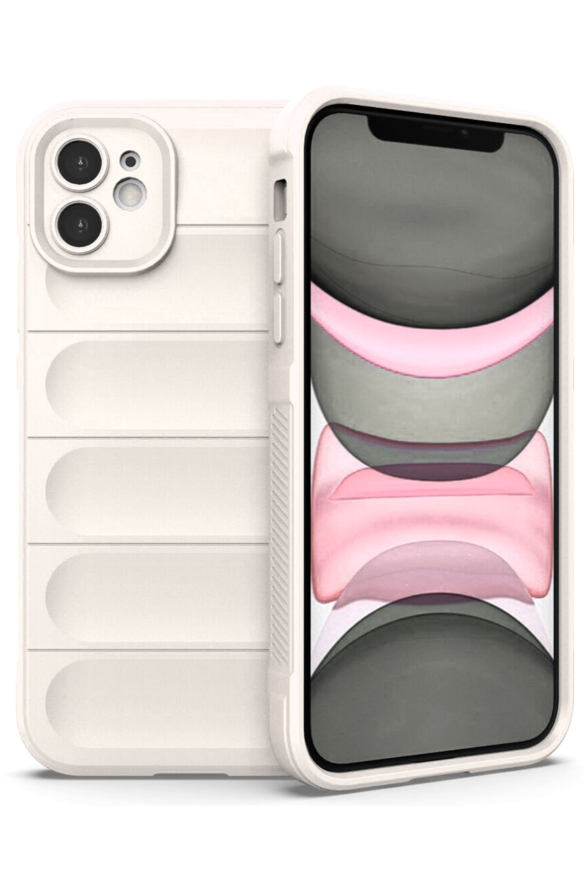 Newface iPhone 11 Kılıf Santa Lens Silikon - Şeffaf