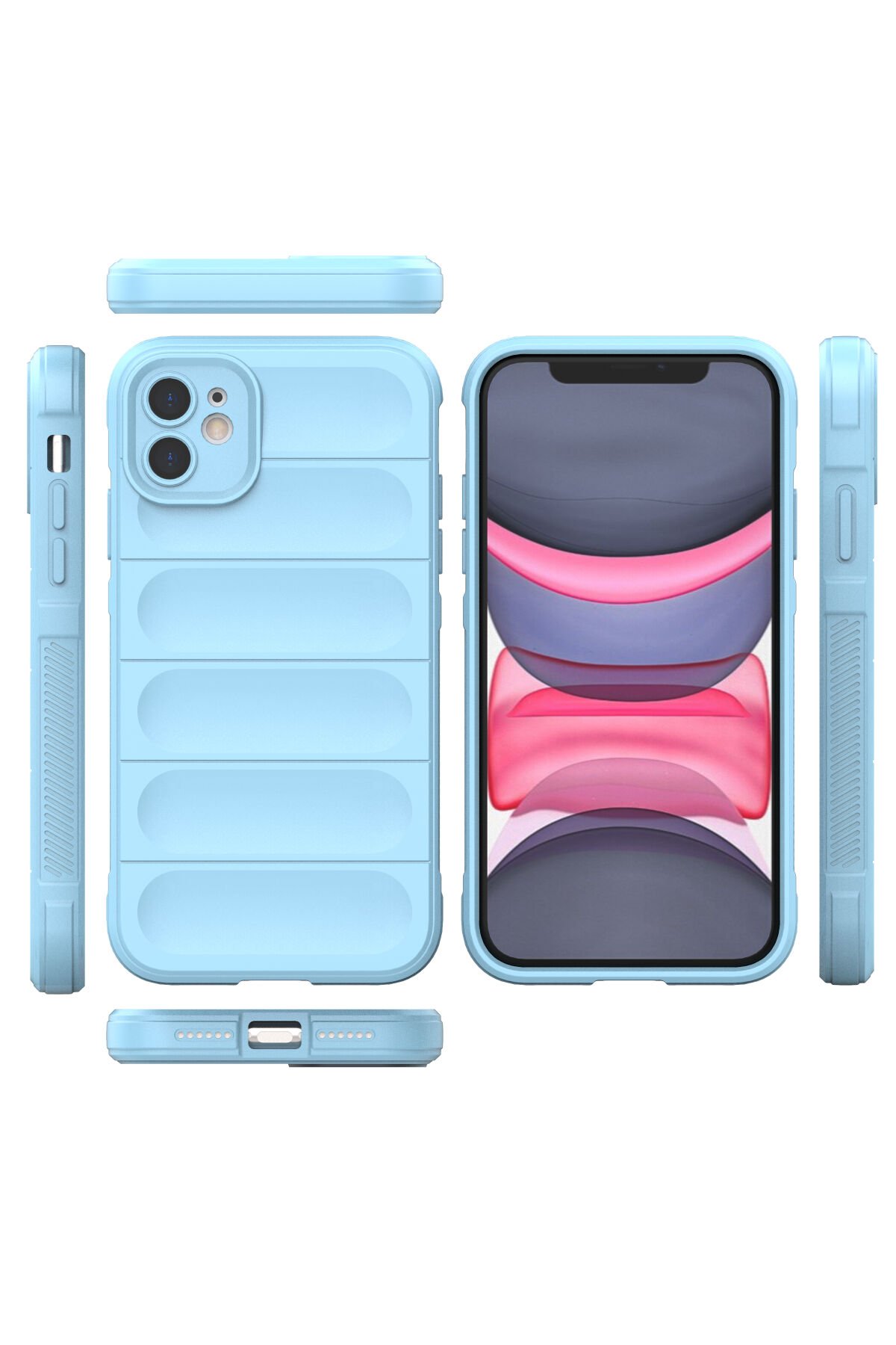 Newface iPhone 11 Kılıf Airmax Silikon Kapak - Derin Mor