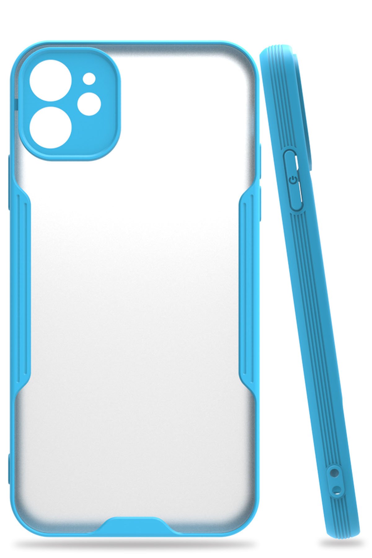Newface iPhone 11 Kılıf Palm Buzlu Kamera Sürgülü Silikon - Pembe