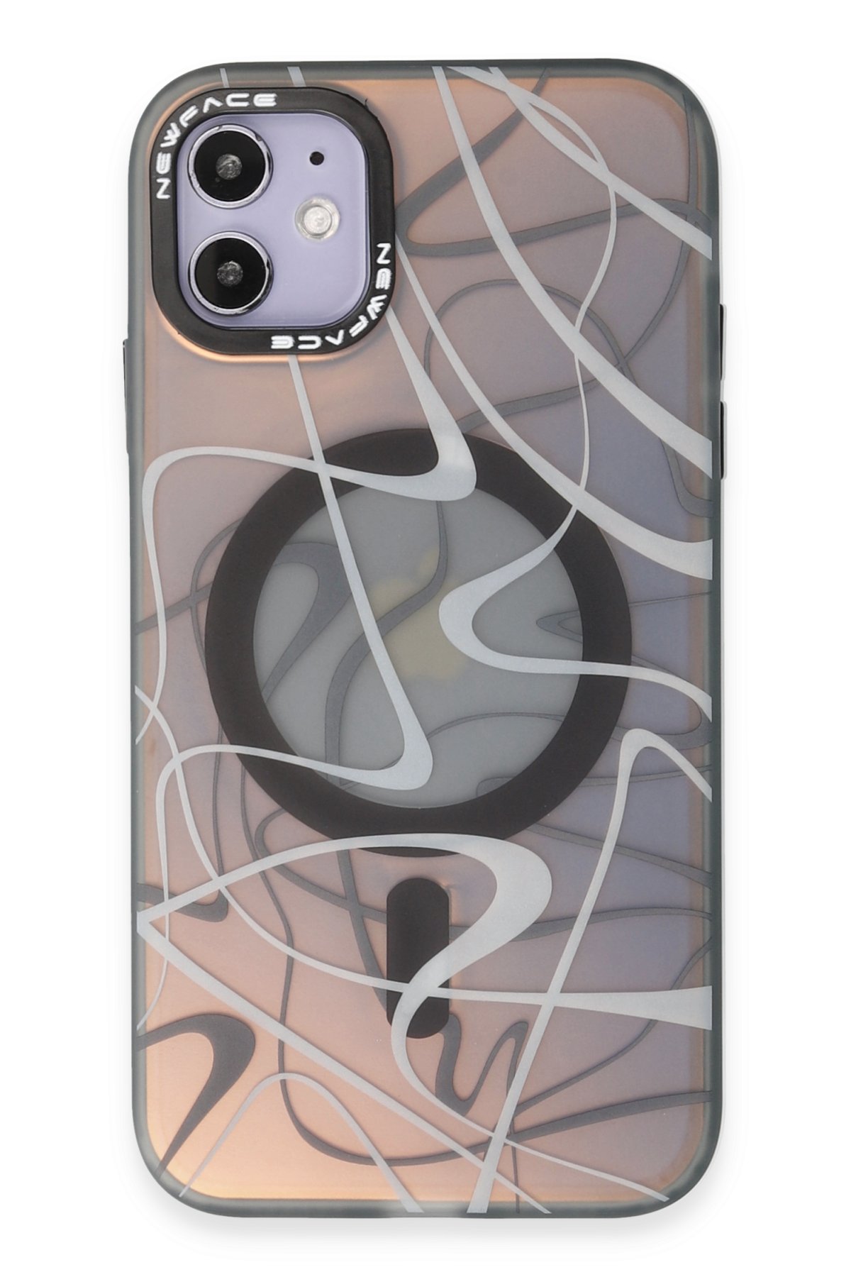 Newface iPhone 11 Kılıf Merkür Magneticsafe Standlı Kapak - Derin Mor