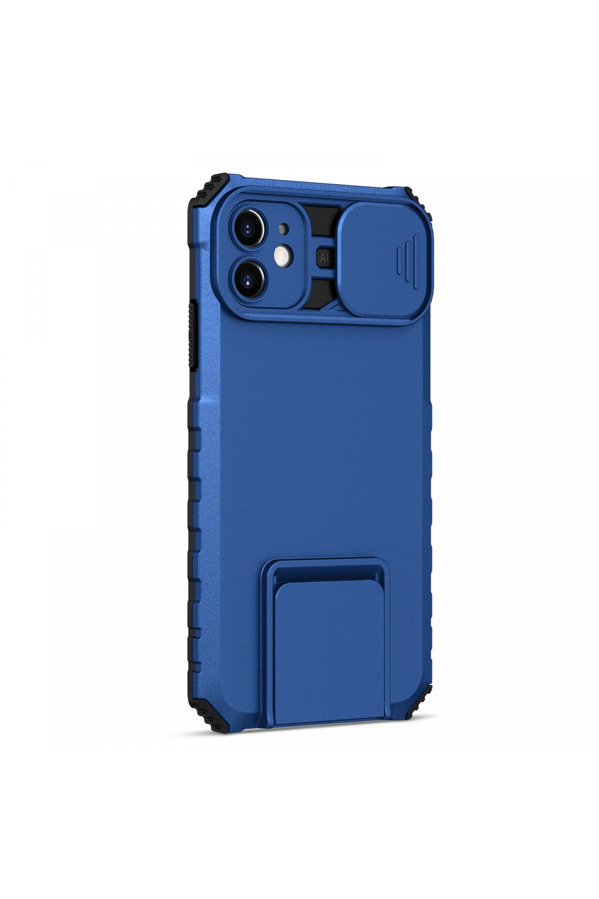 Newface iPhone 11 Kılıf Divo Lazer Askılı Magsafe Kapak - Mavi