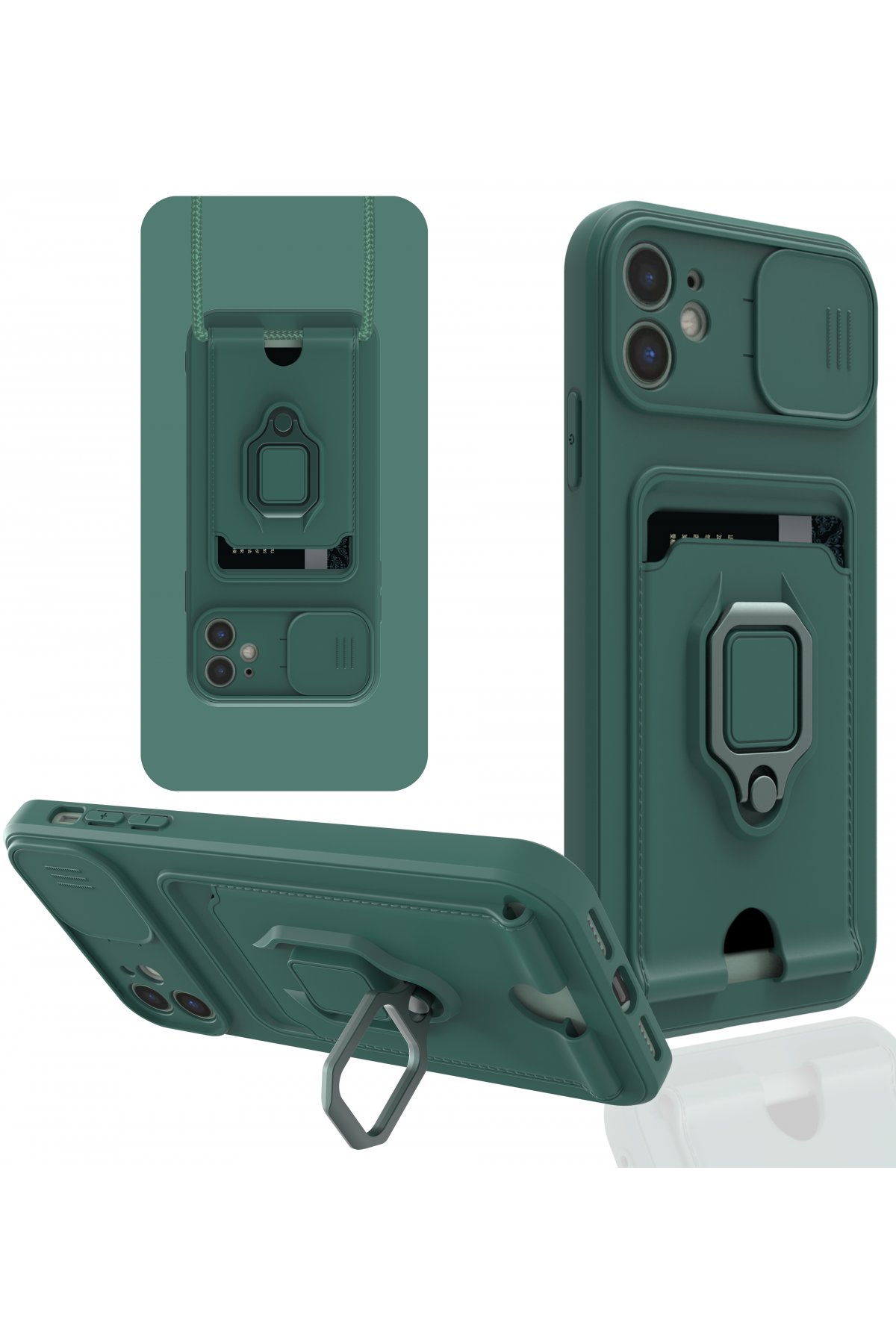 Newface iPhone 11 Kılıf Volet Silikon - Mavi