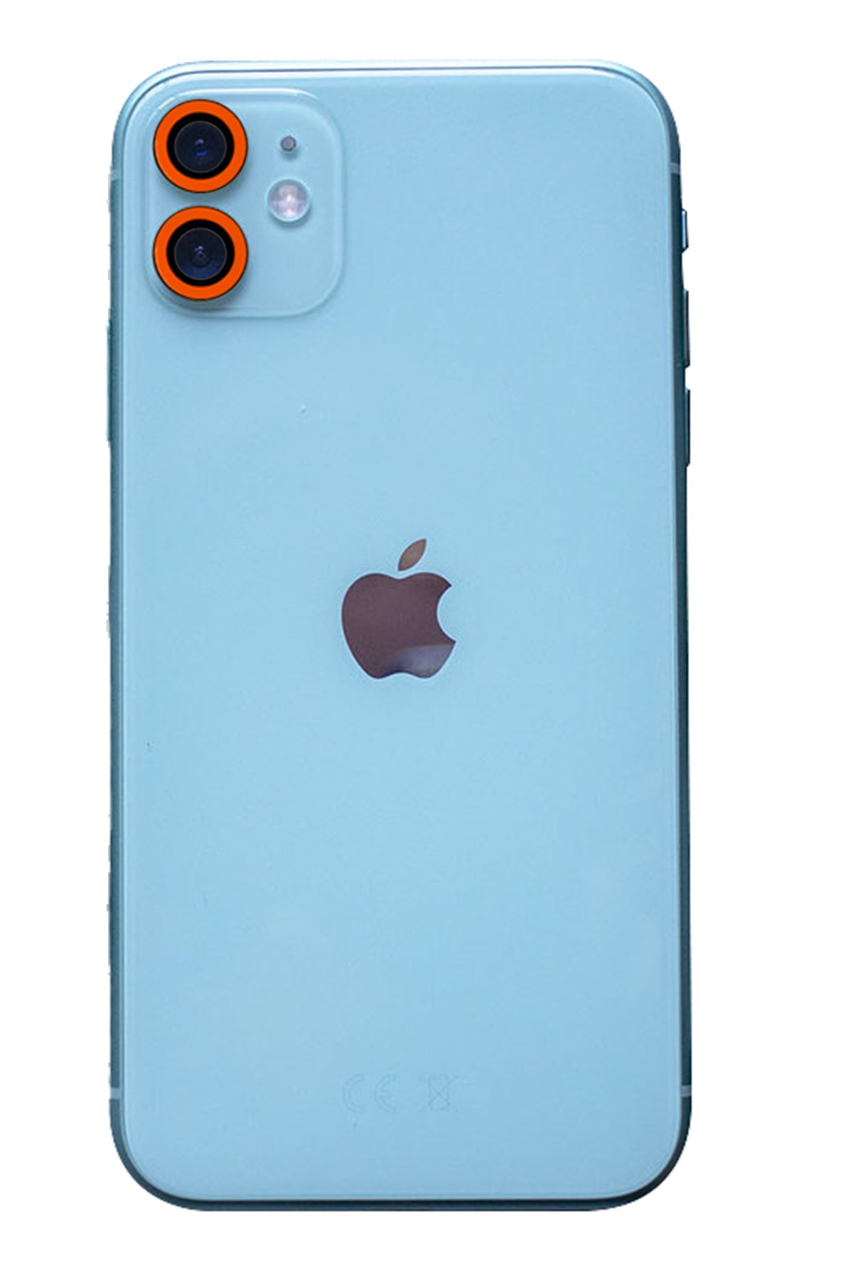 Newface iPhone 11 Kılıf Razer Lensli Silikon - Açık Mavi