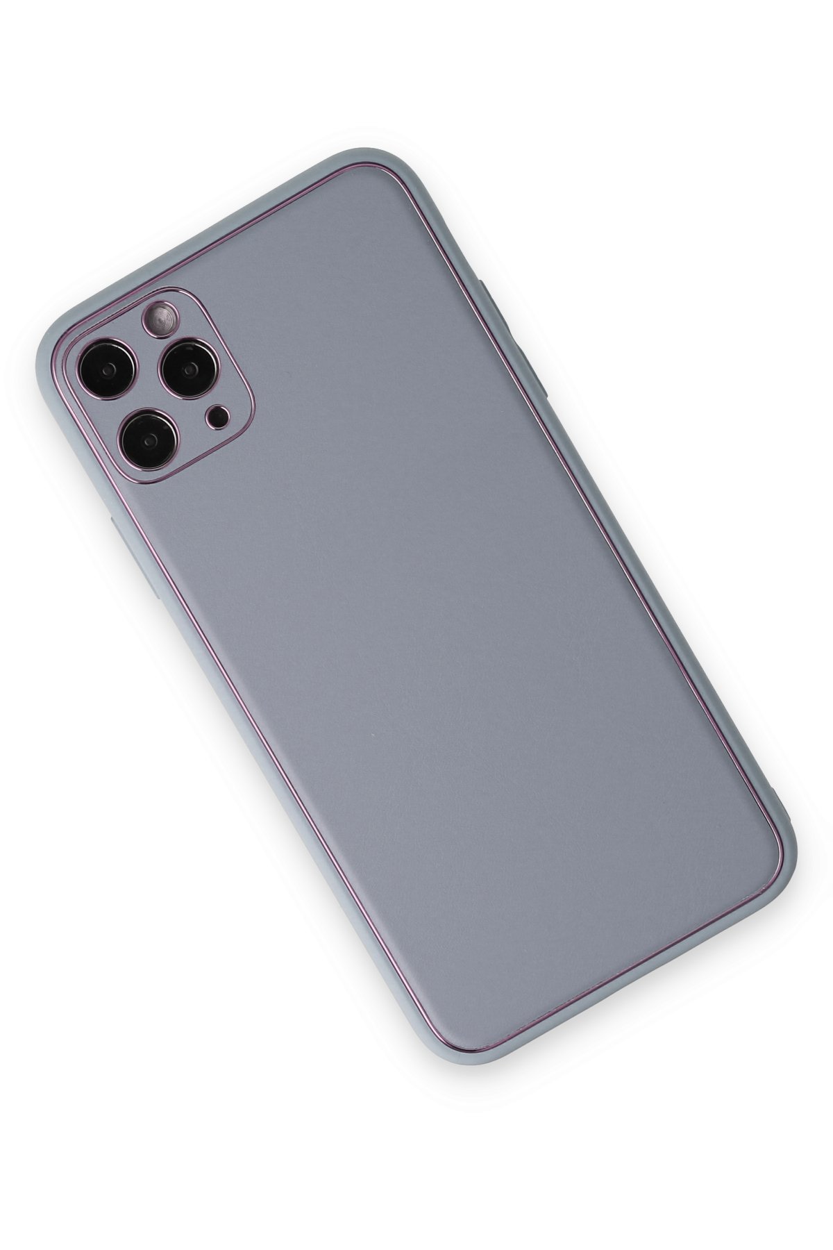 Newface iPhone 11 Pro Kılıf Kelvin Kartvizitli Silikon - Derin Mor