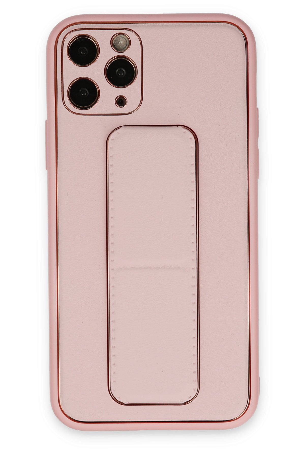 Newface iPhone 11 Pro Kılıf Palm Buzlu Kamera Sürgülü Silikon - Sarı