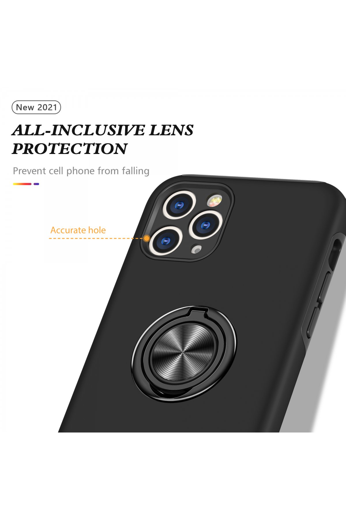 Newface iPhone 11 Pro Kılıf Coco Deri Standlı Kapak - Sarı