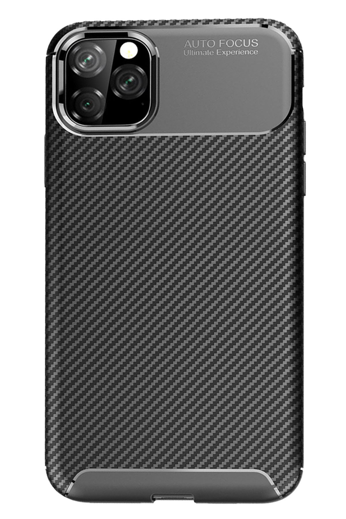 Newface iPhone 11 Pro Kılıf Coco Deri Silikon Kapak - Pudra