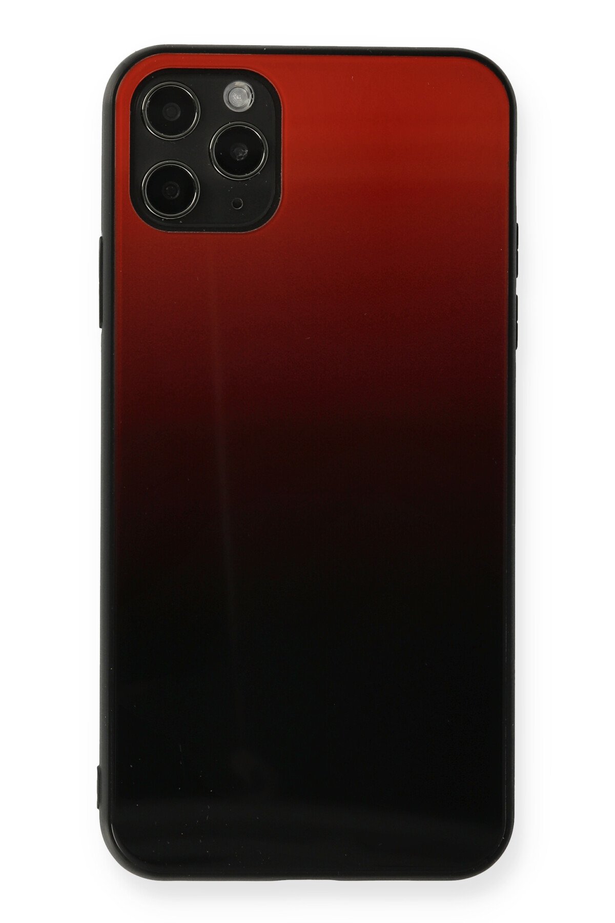 Newface iPhone 11 Pro Max Metal Kamera Lens Koruma Cam - Kırmızı