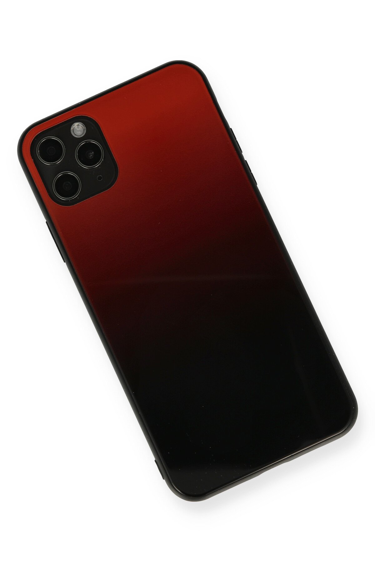 Newface iPhone 11 Pro Max Metal Kamera Lens Koruma Cam - Kırmızı