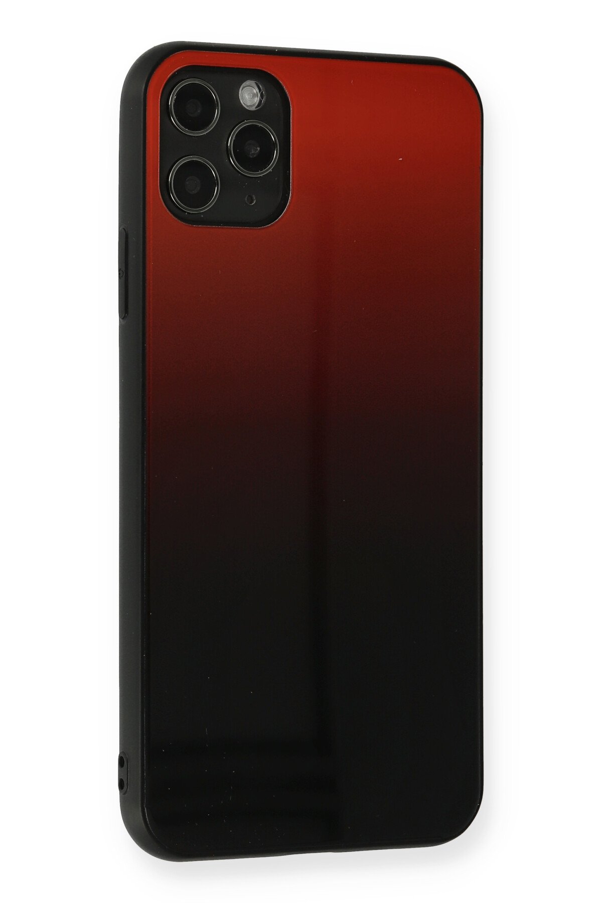 Newface iPhone 11 Pro Max Kılıf Platin Simli Silikon - Siyah