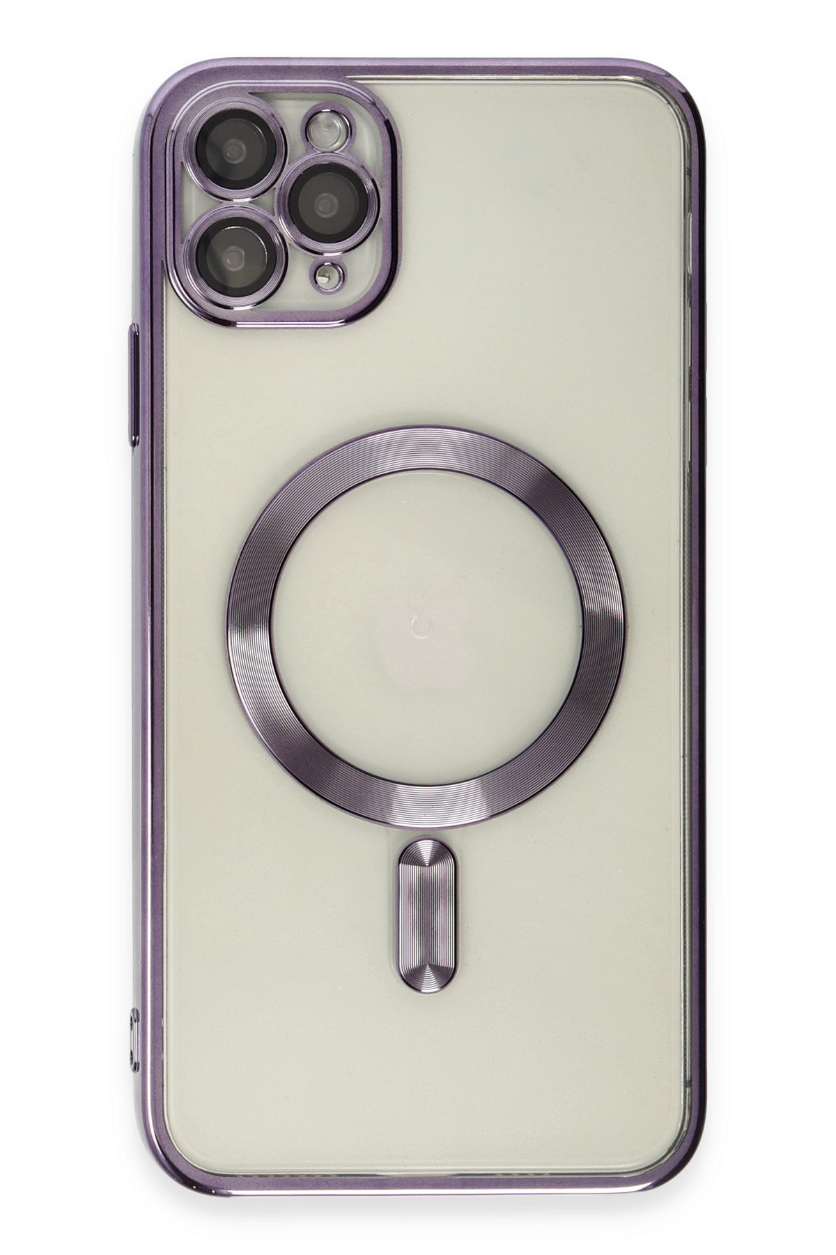 Newface iPhone 11 Pro Kılıf Miami Şeffaf Silikon - Lacivert