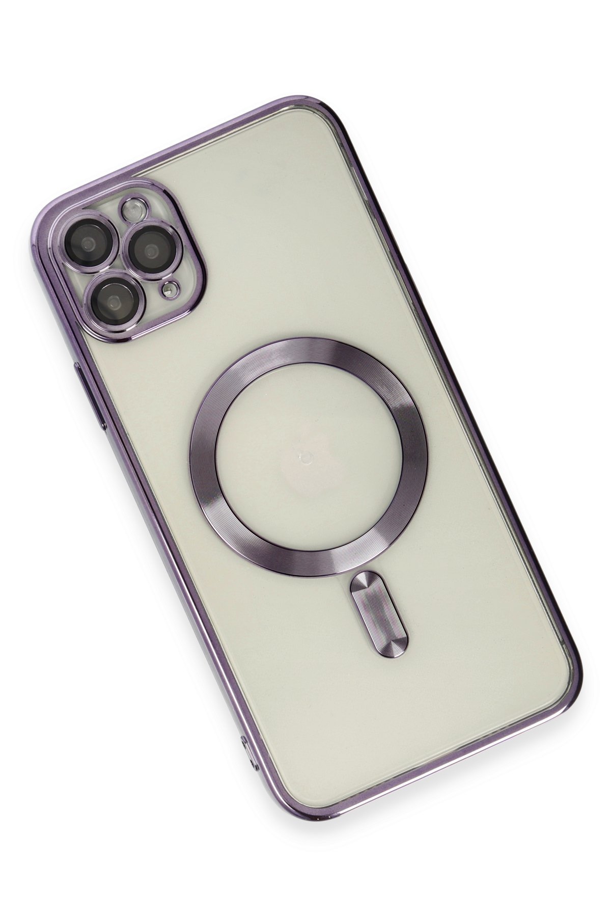 Newface iPhone 11 Pro Kılıf Miami Şeffaf Silikon - Lacivert