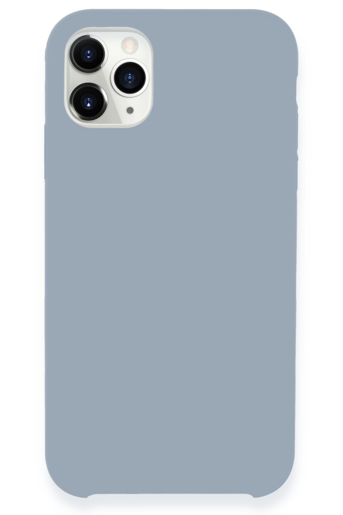 Newface iPhone 11 Pro Max Kılıf Miami Şeffaf Silikon  - Lacivert