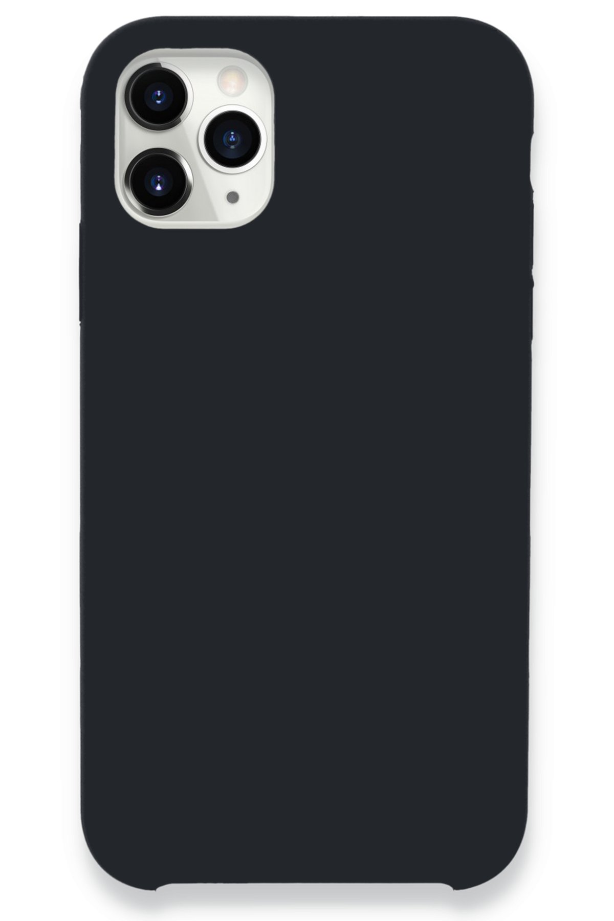Newface iPhone 11 Pro Max Kılıf Palm Buzlu Kamera Sürgülü Silikon - Siyah