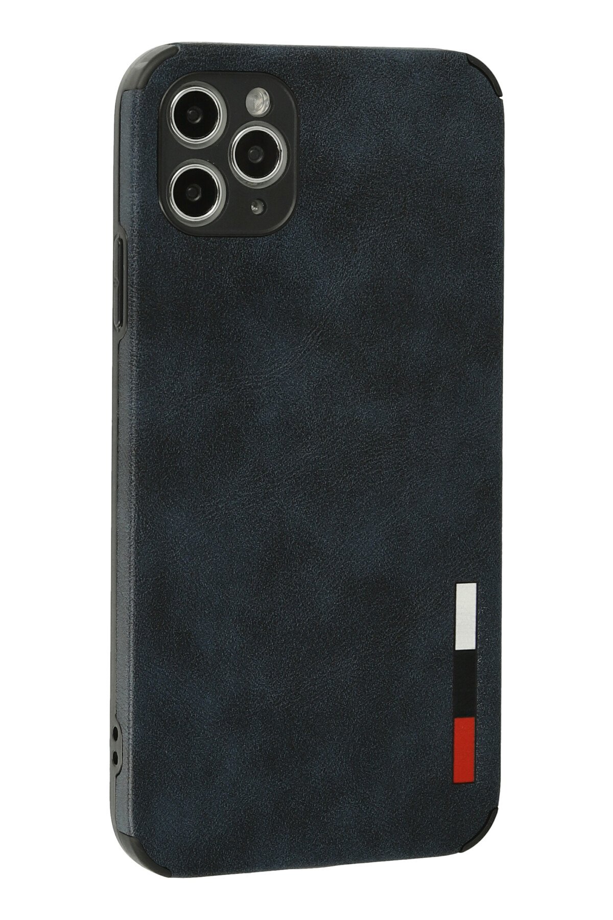Newface iPhone 11 Pro Kılıf Range Yüzüklü Silikon - Siyah-Mavi