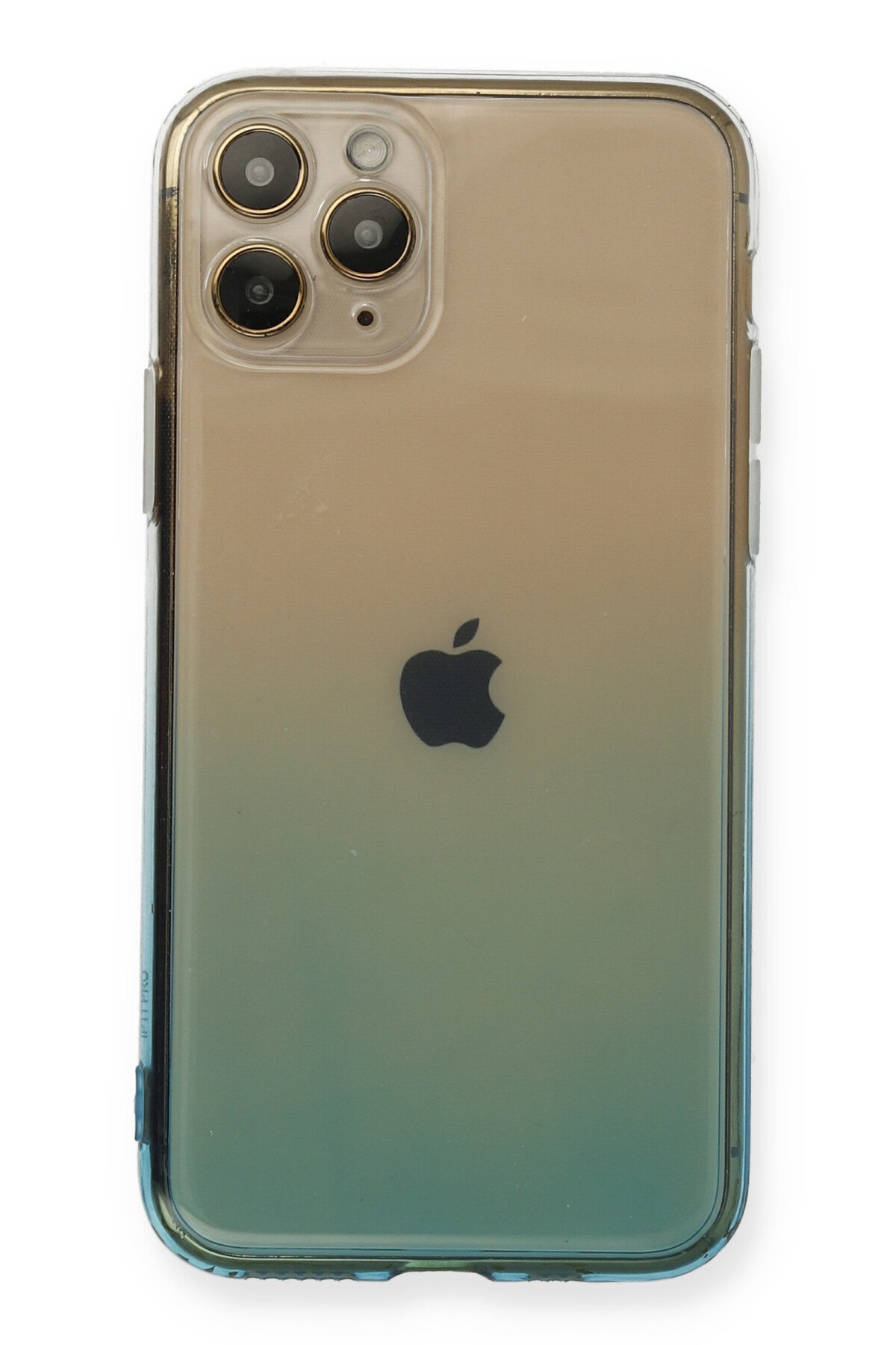 Newface iPhone 11 Pro Kılıf Lüx Çift Renkli Silikon - Siyah