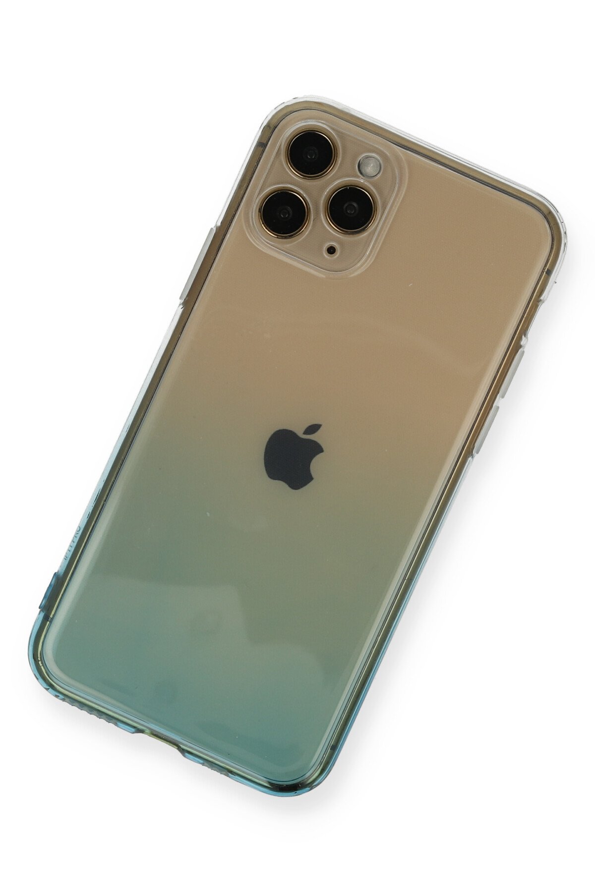Newface iPhone 11 Pro Kılıf Lüx Çift Renkli Silikon - Siyah