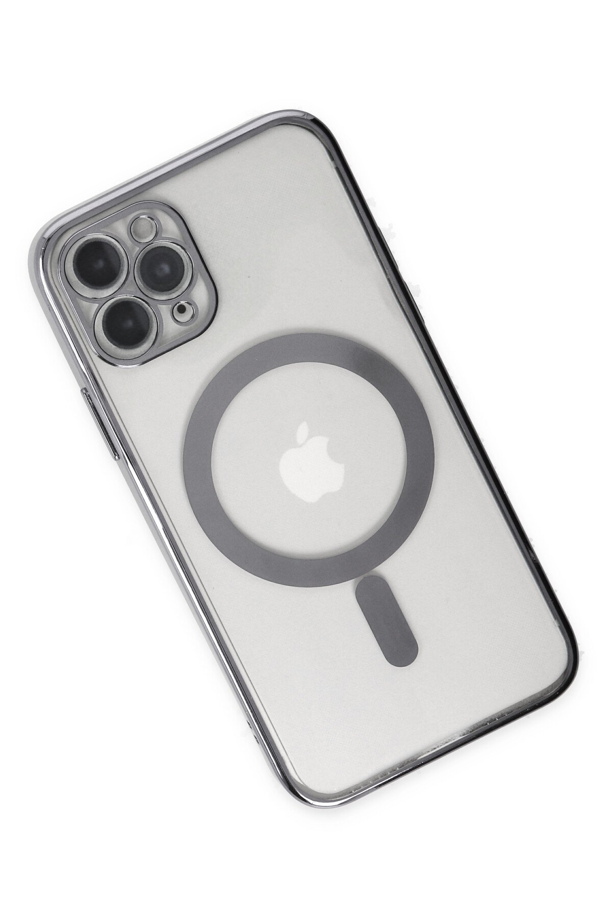 Newface iPhone 11 Pro Kılıf Zegna Yüzüklü Silikon Kapak - Mavi