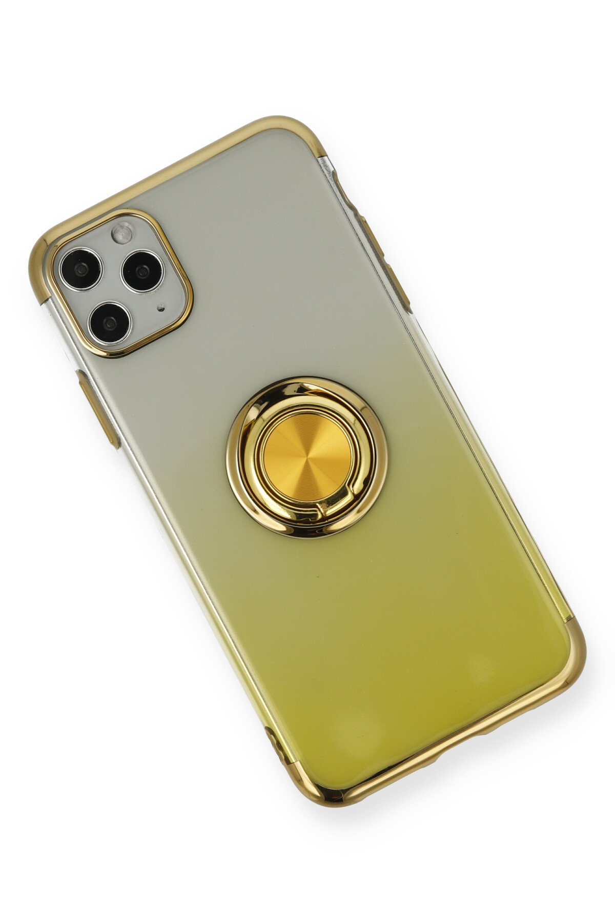 Newface iPhone 11 Pro Max Metal Kamera Lens Koruma Cam - Gold