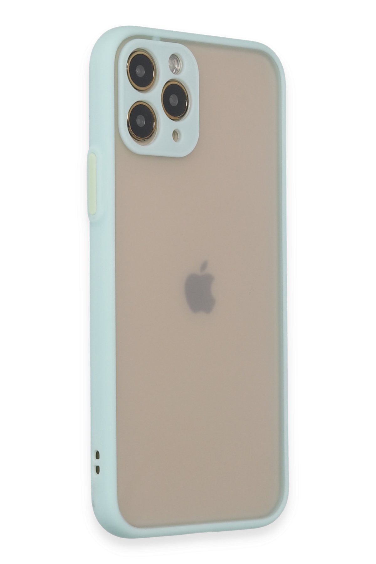 Newface iPhone 11 Pro Kılıf Razer Lensli Silikon - Mor