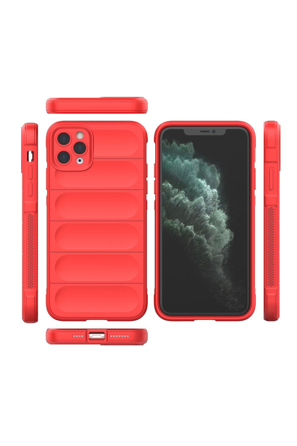 Newface iPhone 11 Pro Kılıf Nano içi Kadife Silikon - Mavi