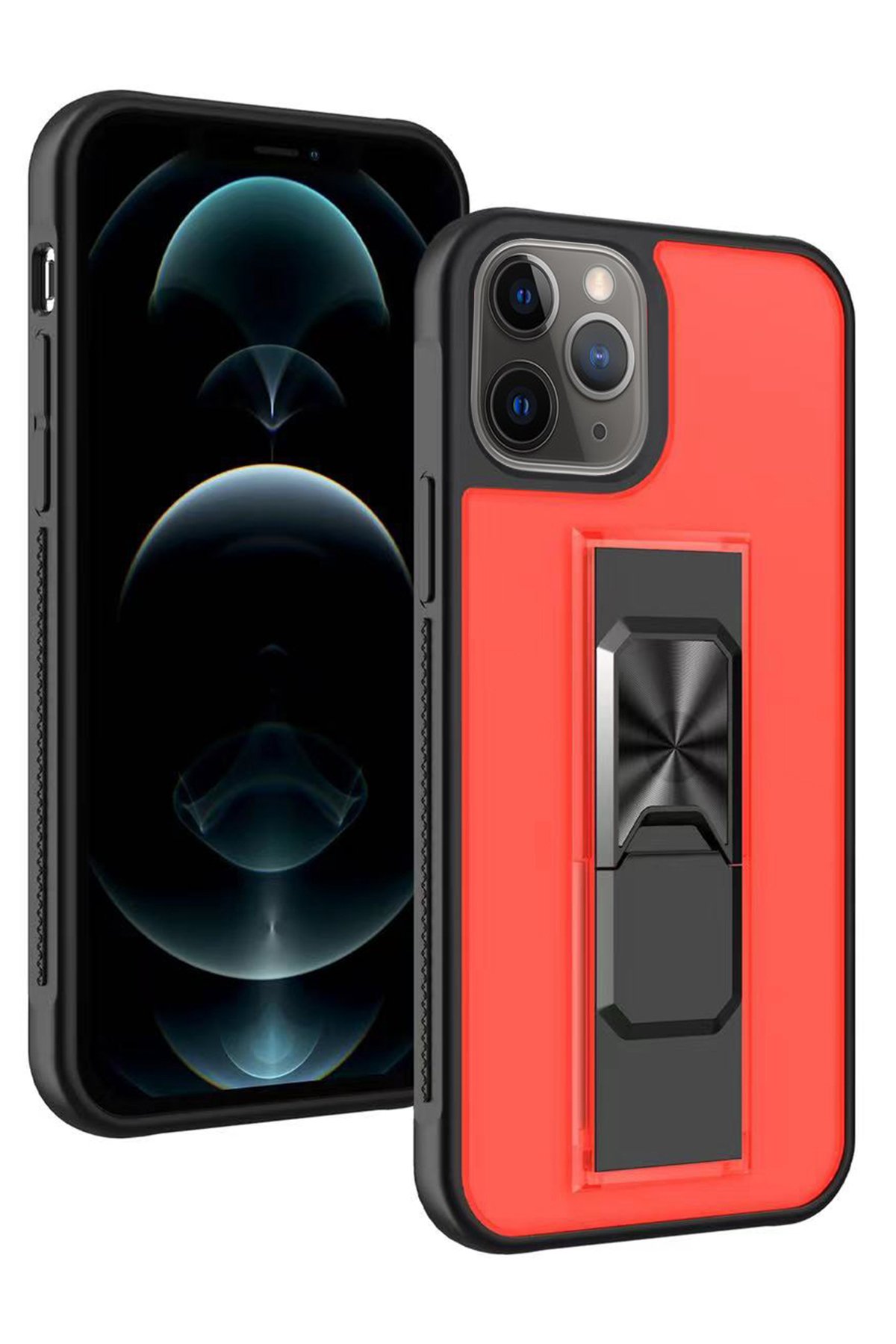 Newface iPhone 11 Pro Kılıf Nano içi Kadife Silikon - Mat Turuncu