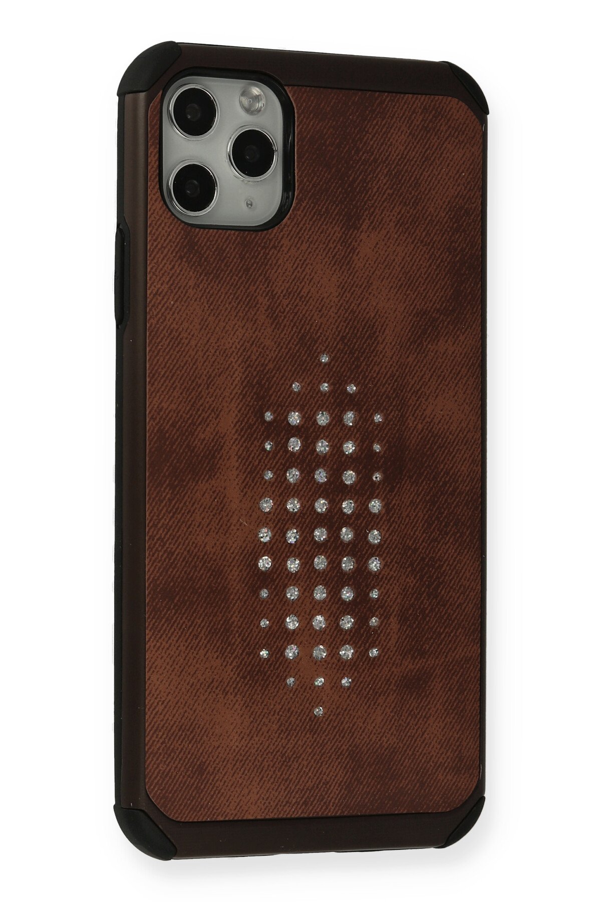 Newface iPhone 11 Pro Max Kılıf Platin Simli Silikon - Pembe