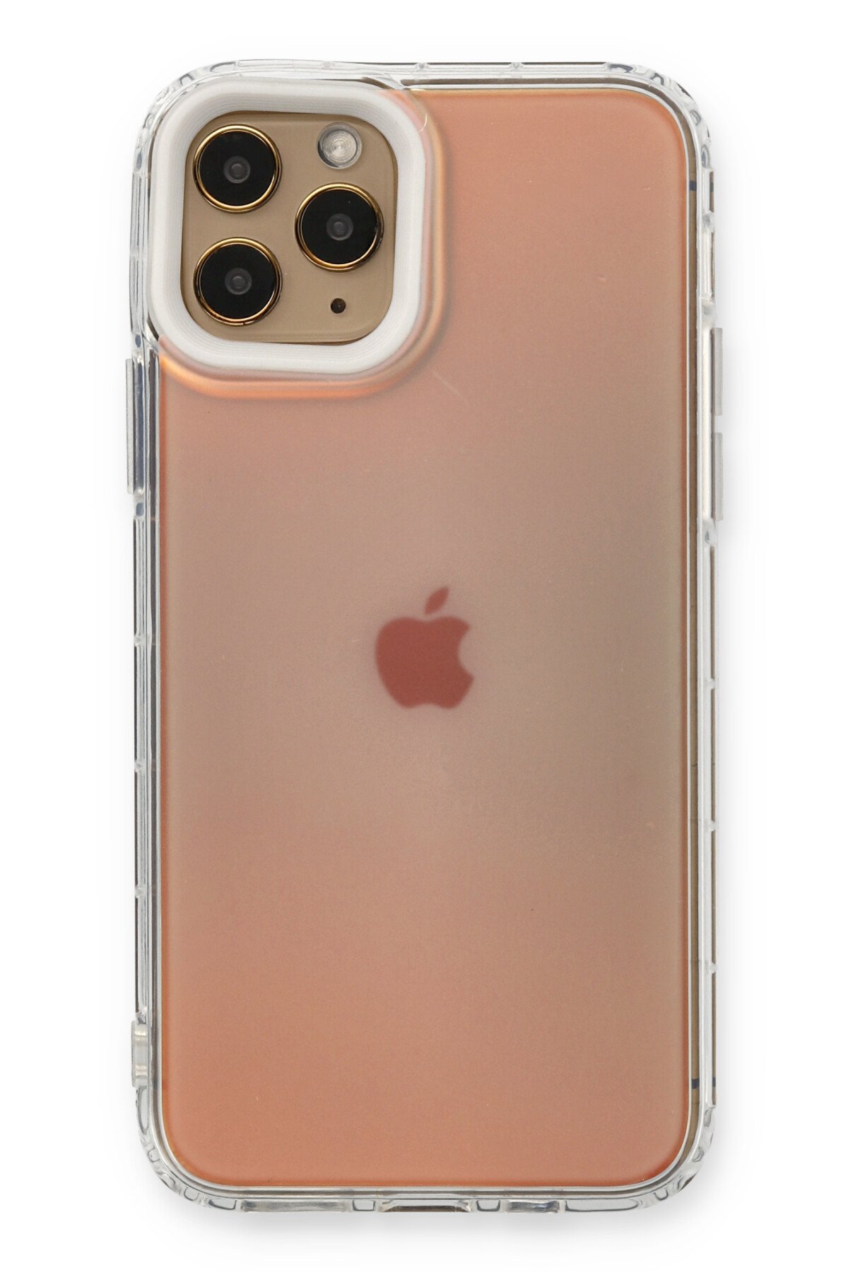 Newface iPhone 11 Pro Kılıf Razer Lensli Silikon - Gümüş