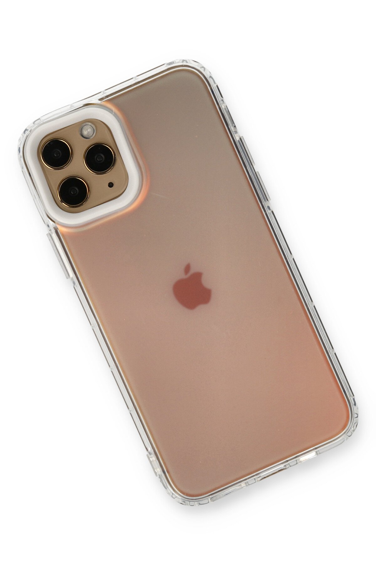 Newface iPhone 11 Pro Kılıf Razer Lensli Silikon - Gümüş