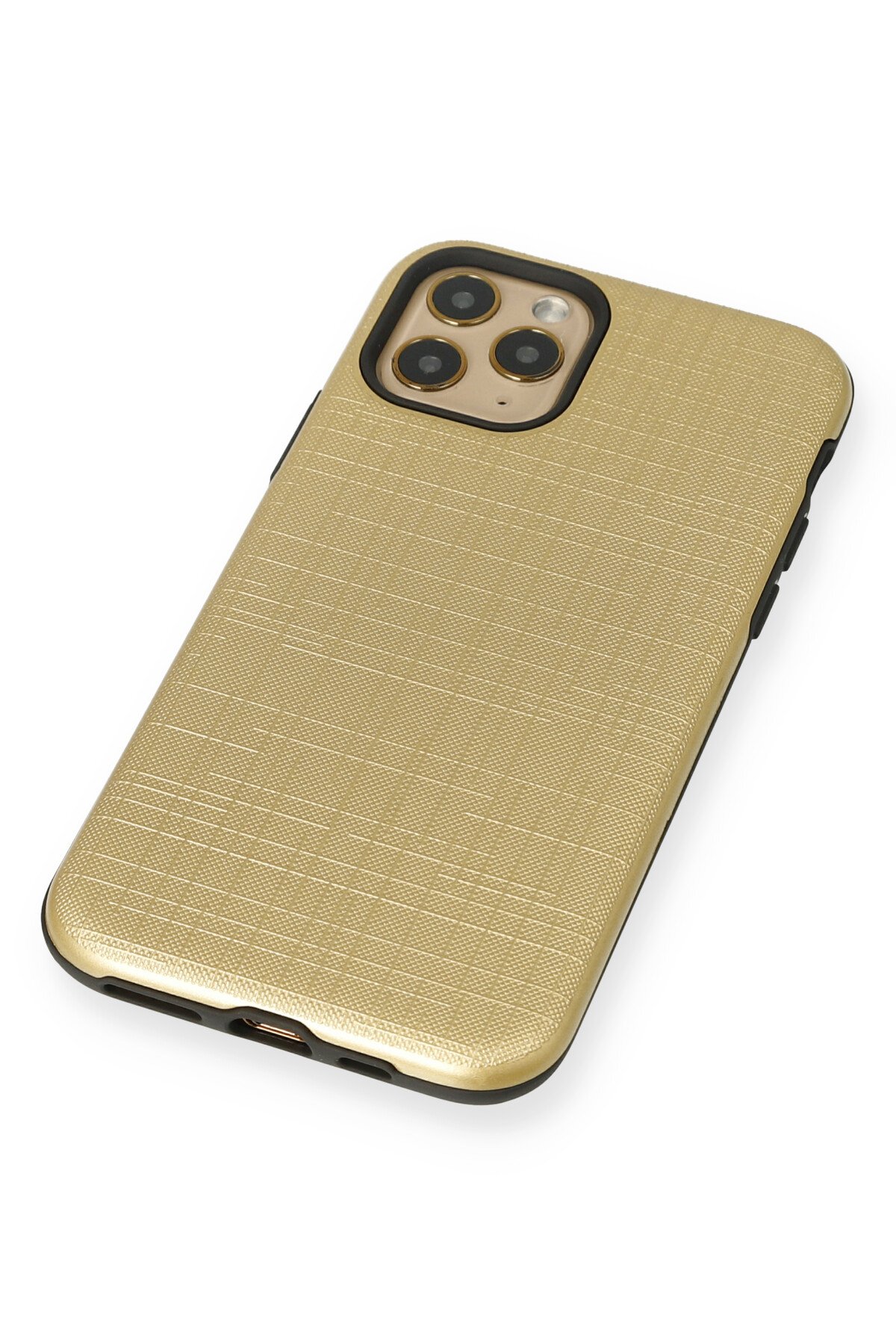 Newface iPhone 11 Pro Max Kılıf Lüx Çift Renkli Silikon - Mavi