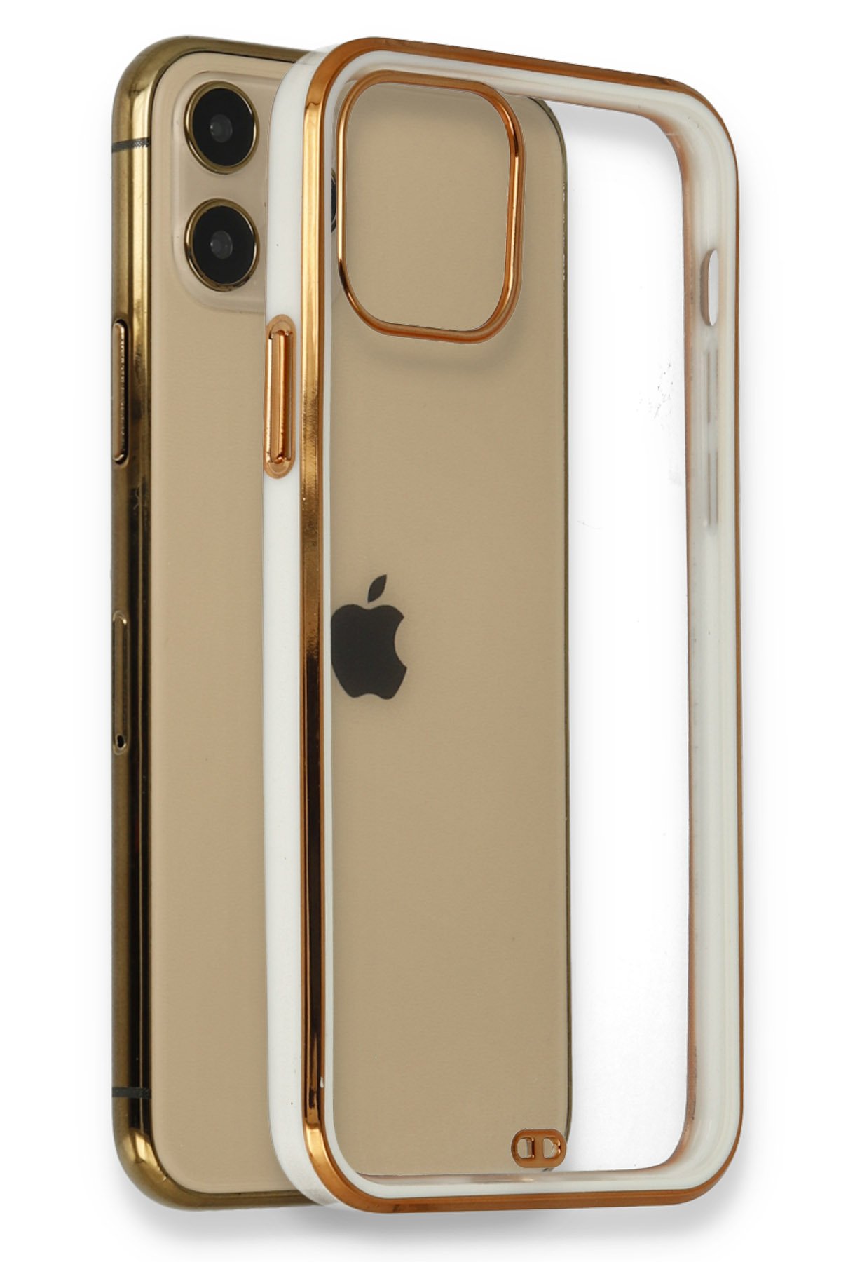 Newface iPhone 12 Pro Kılıf Glass Kapak - Mavi
