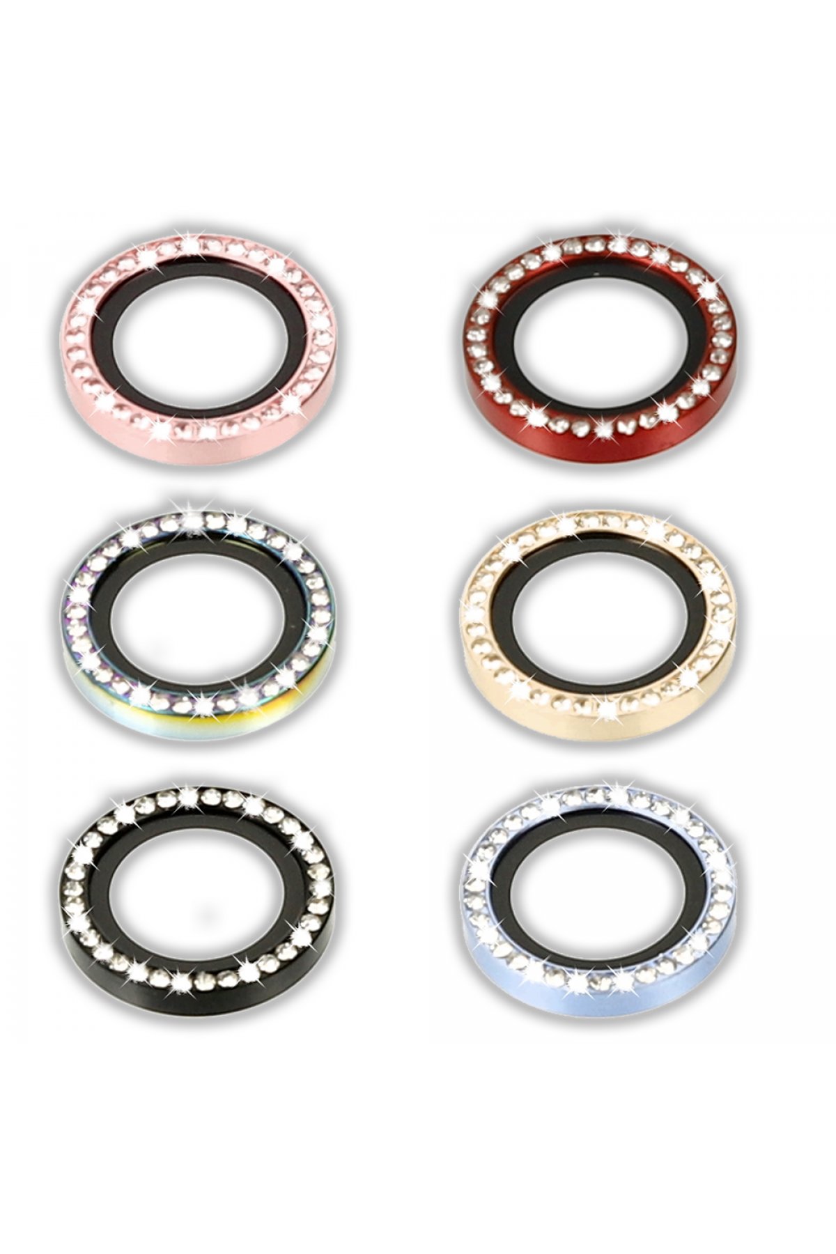 Newface iPhone 11 Pro Max Metal Kamera Lens Koruma Cam - Gümüş