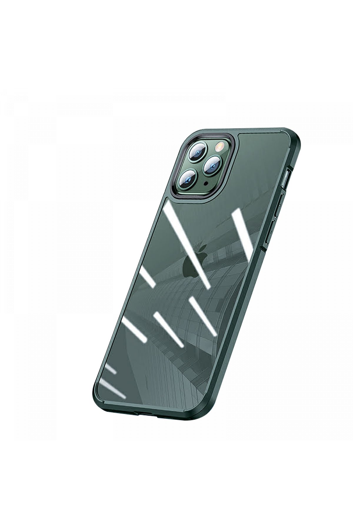 Newface iPhone 11 Pro Max Kılıf Trow Silikon Kapak - Yeşil