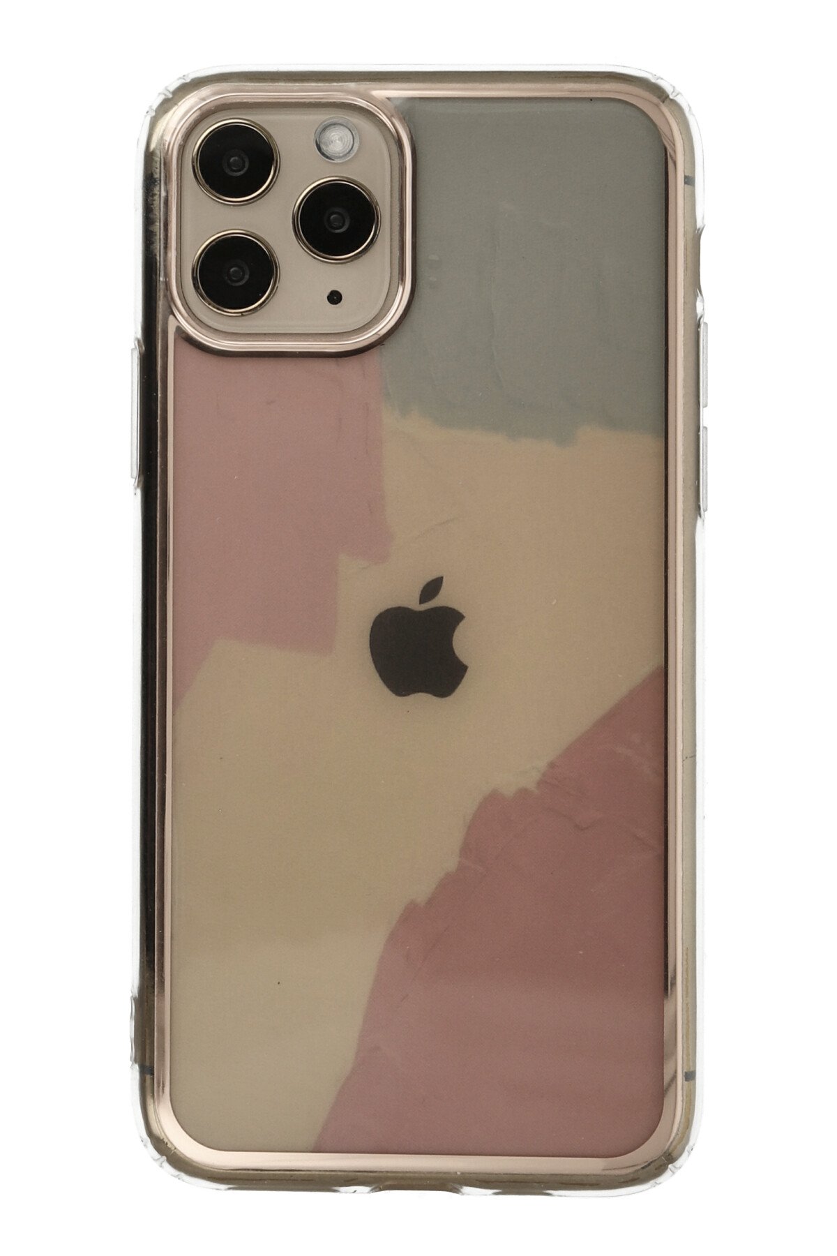 Newface iPhone 11 Pro Max Kılıf Color Lens Silikon - Gri